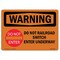 Signmission Safety Sign, OSHA WARNING, 7" Height, Railroad Switch Underway, Landscape OS-WS-D-710-L-12371 - alternate 1